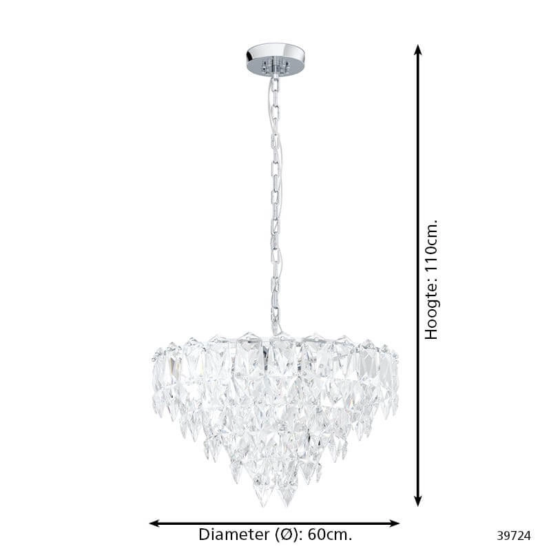Crystal chandelier - Ø 60cm Carvario Stars of Light 9002759397241