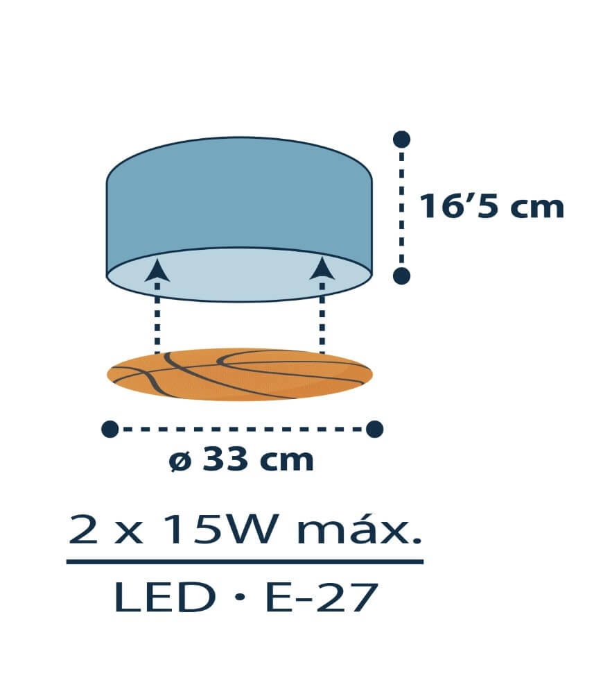 Children's room ceiling lamp Basket Dalber 8420406003184