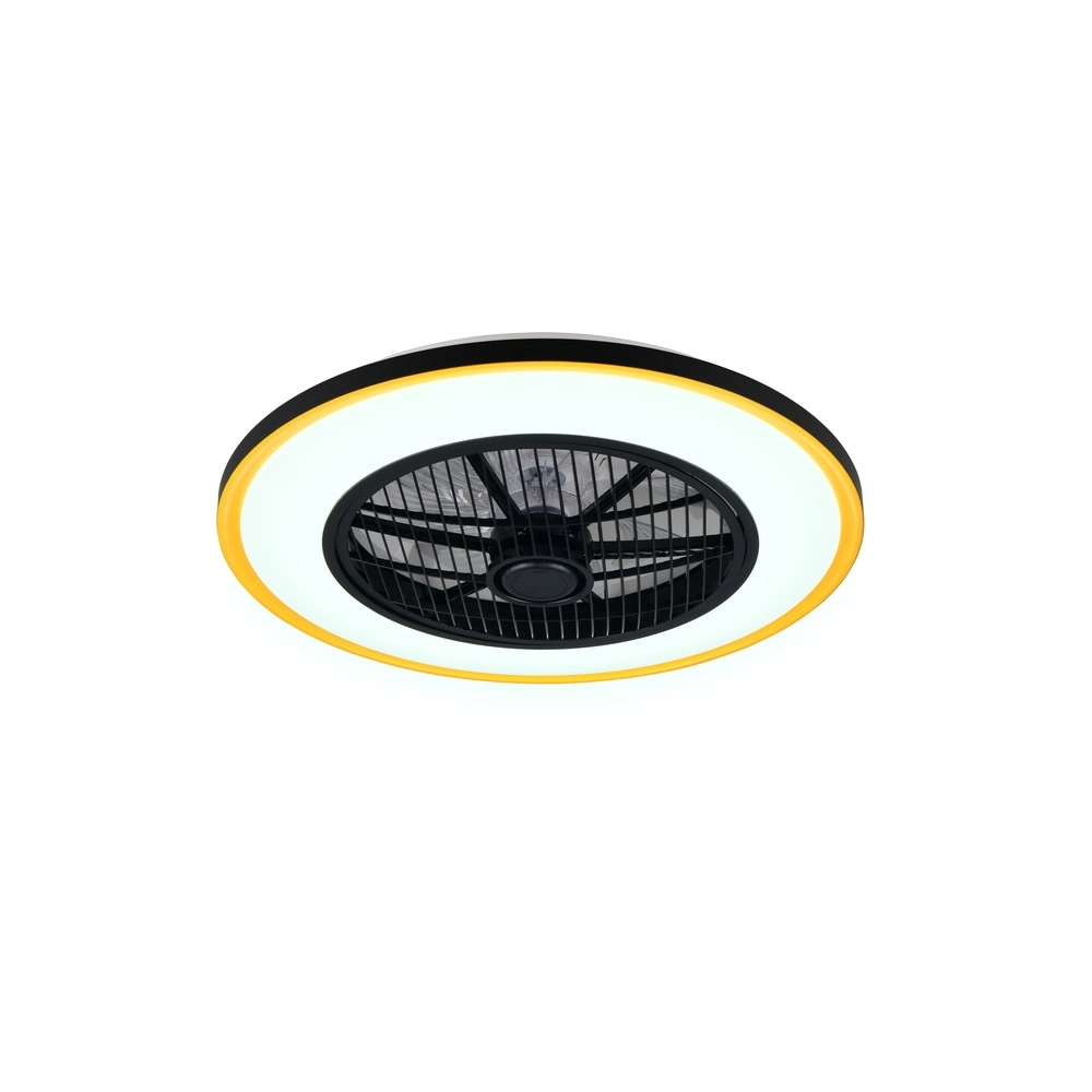 Ceiling fan Varpula black with gold Trio 4017807688597
