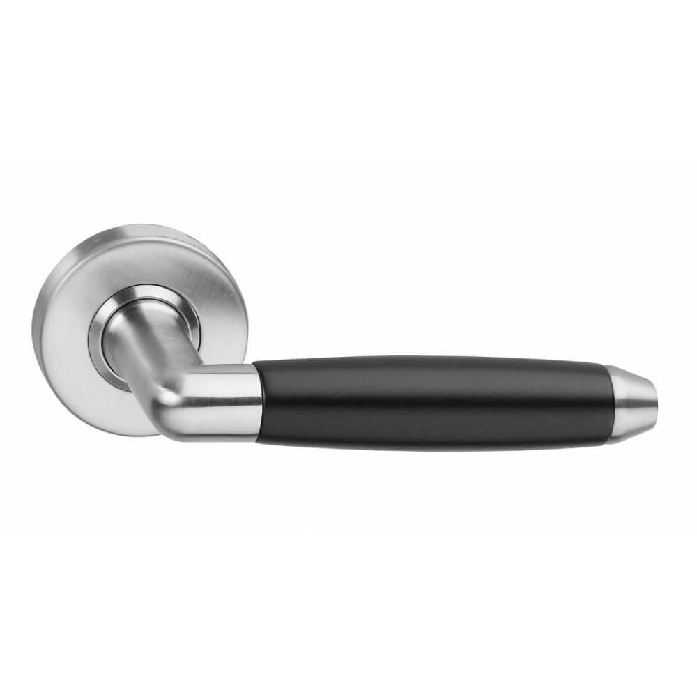 Modern door handle Combi Sprung stainless steel