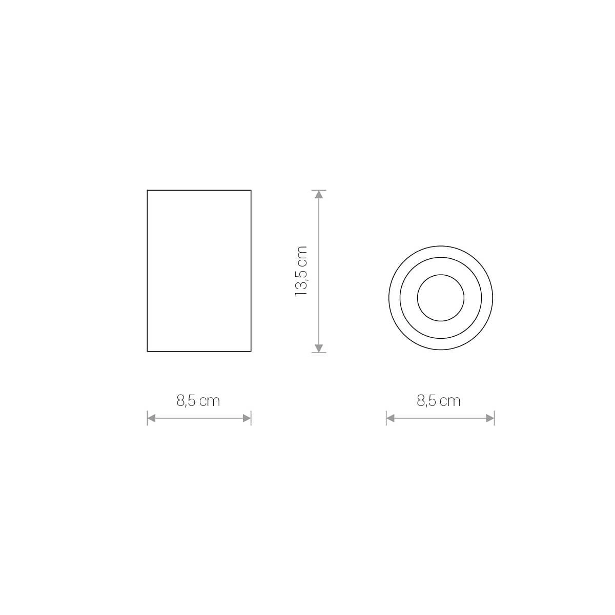 White surface-mounted spotlight Alpha IP54 Lyora 5903139836296