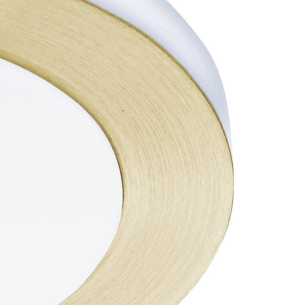 Brass bathroom lamp Led Carpi Ø 30cm Eglo 9008606240623