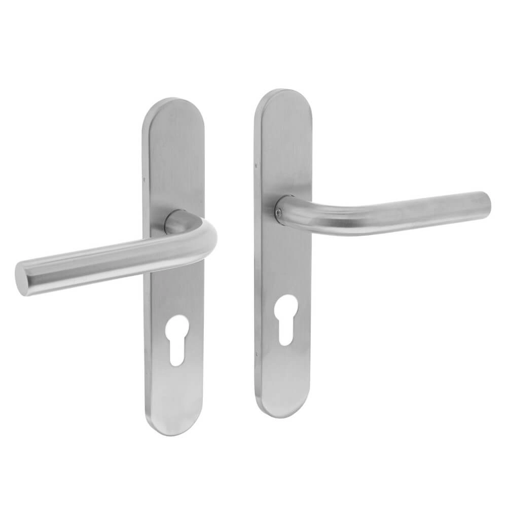 Door handle Recht PC 72mm stainless steel