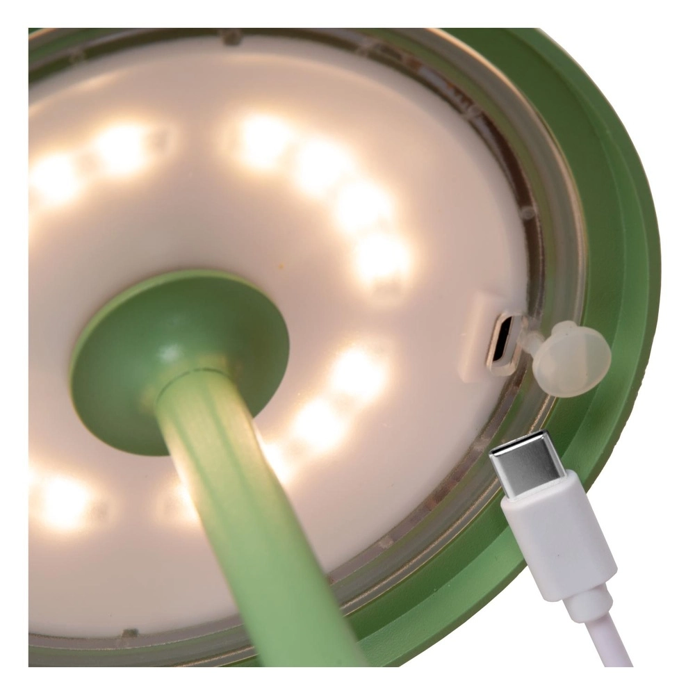 Rechargeable table lamp Joy IP54 green Lucide 5411212151964