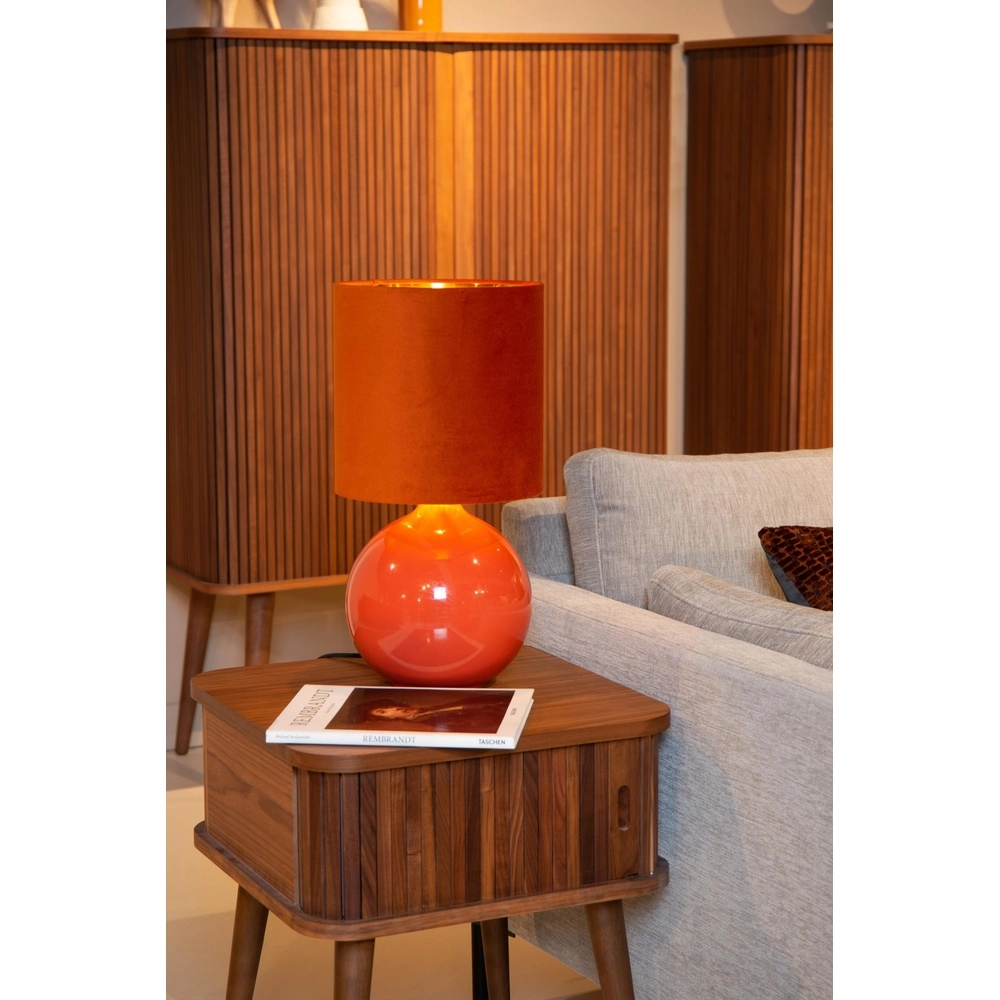 Orange table lamp Esterad Ø 24cm Lucide 5411212105967