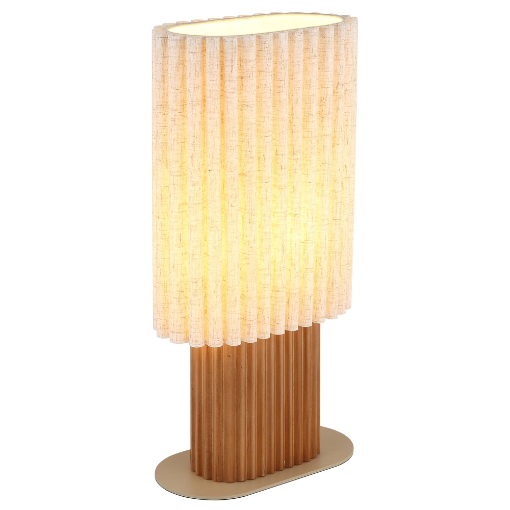 Unique table lamp Jannie brown oval