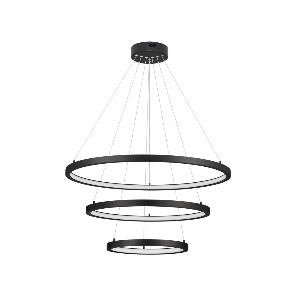 Black pendant lamp Empatia Design Triple Lyora 5212017442710