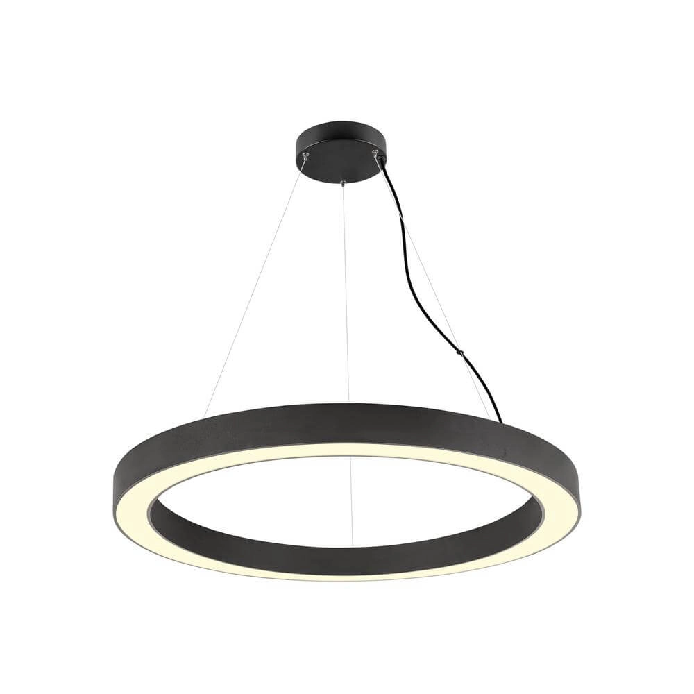 Black pendant lamp Medo Ring 90 Ø 90cm