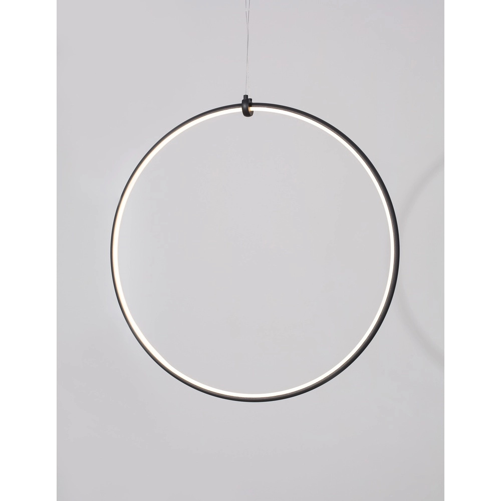Pendant lamp Ring black Ø 68cm Lyora 5212017429315