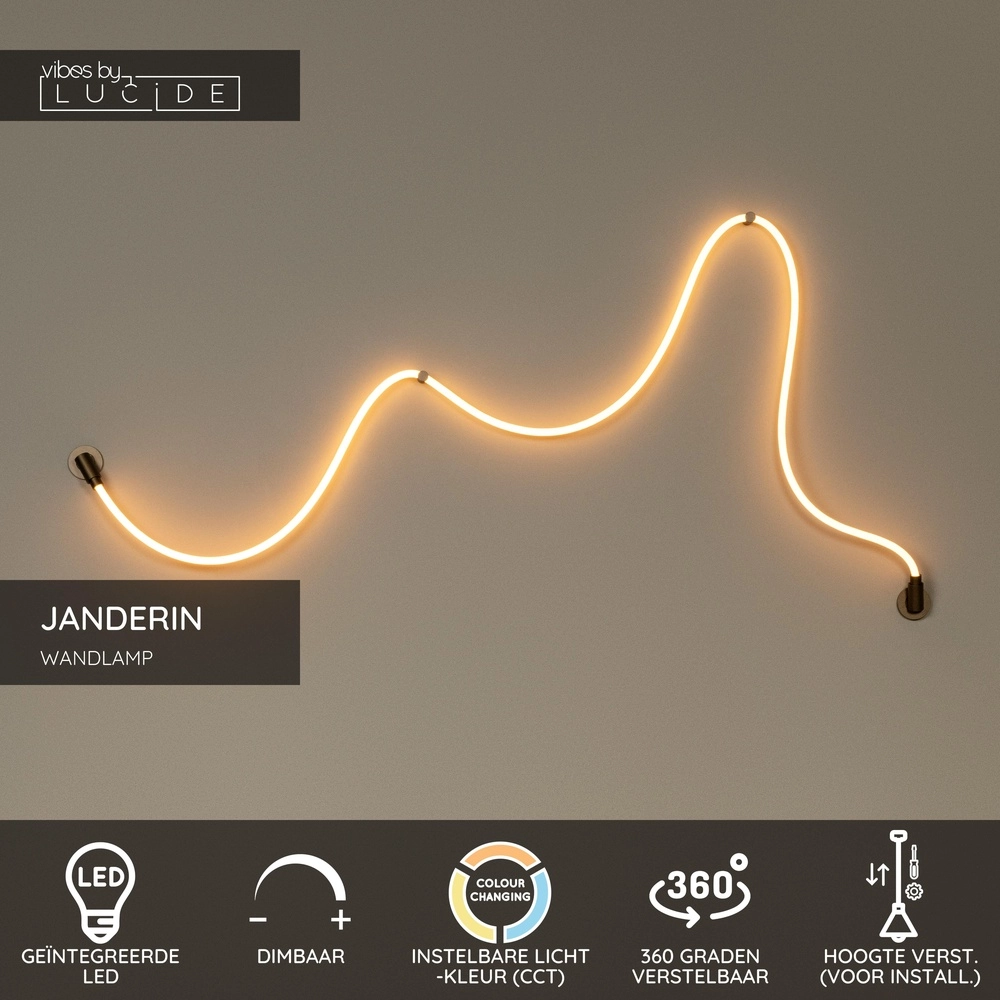 Unique ceiling lamp Janderin 500cm champagne Lucide Vibes 5411212242082