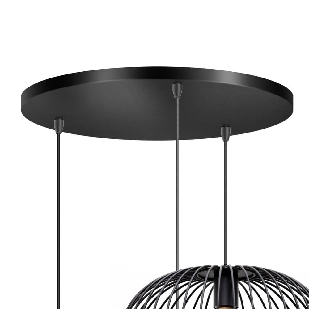 Wire pendant lamp Wire 2 3-light black ETH 8720195302001