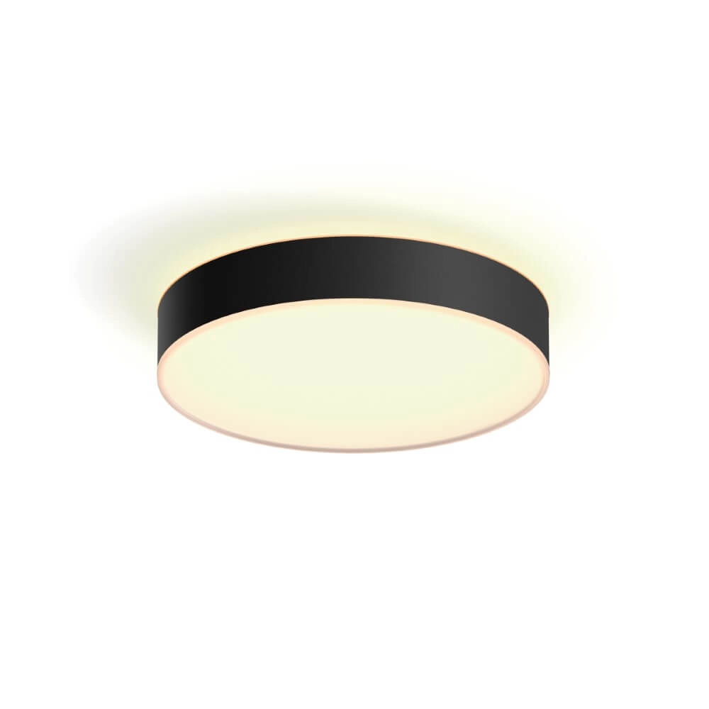 Ceiling light Hue Enrave M - White Ambiance Ø 38.1cm black Philips 8718696176443
