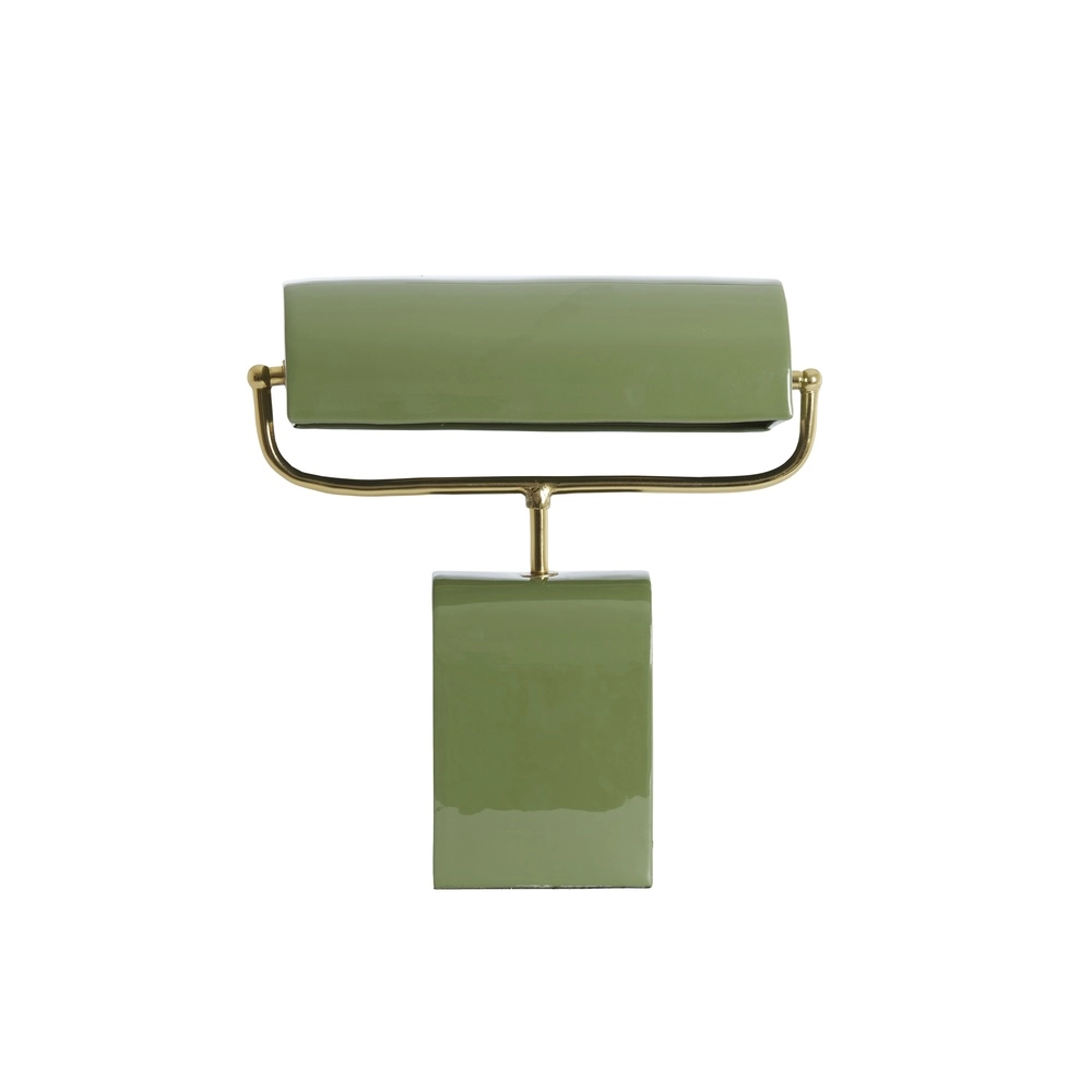 Light green desk lamp Cardona with gold - 1x E27