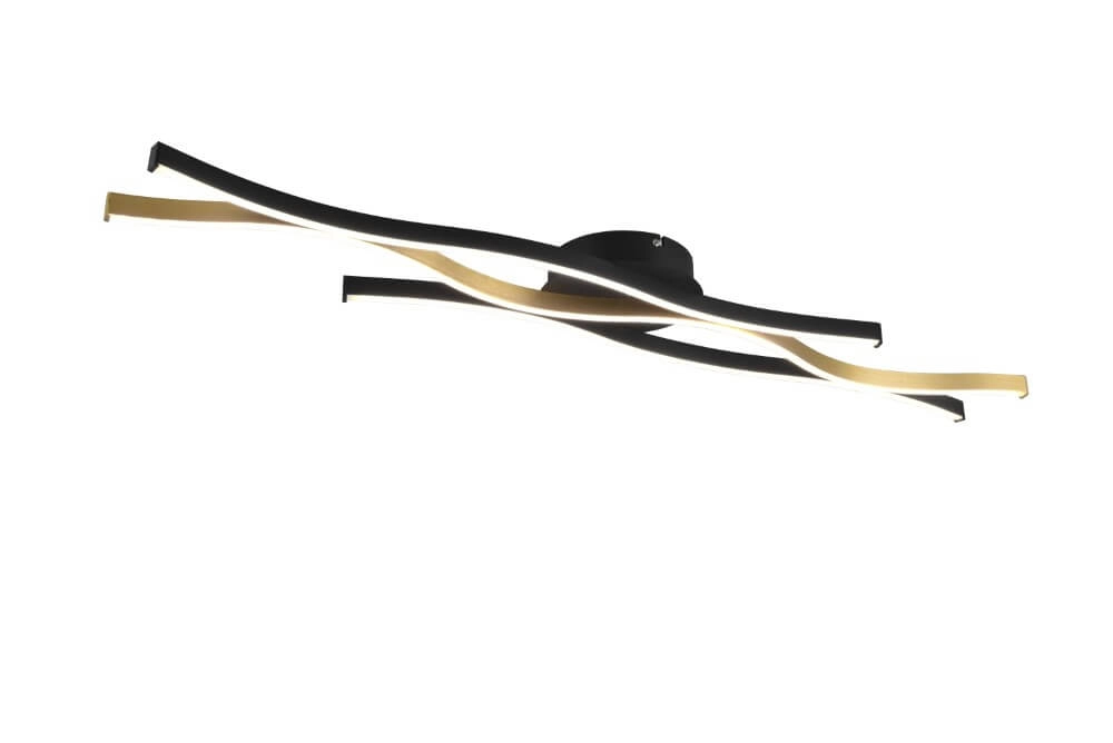 Ceiling light Blaze black with gold