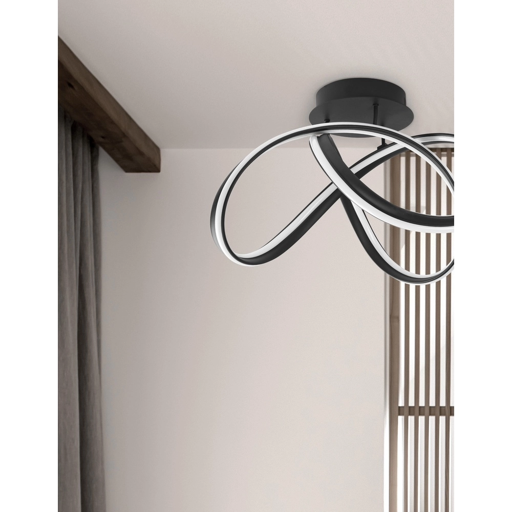 Design ceiling lamp Truno black Lyora 5212017424228