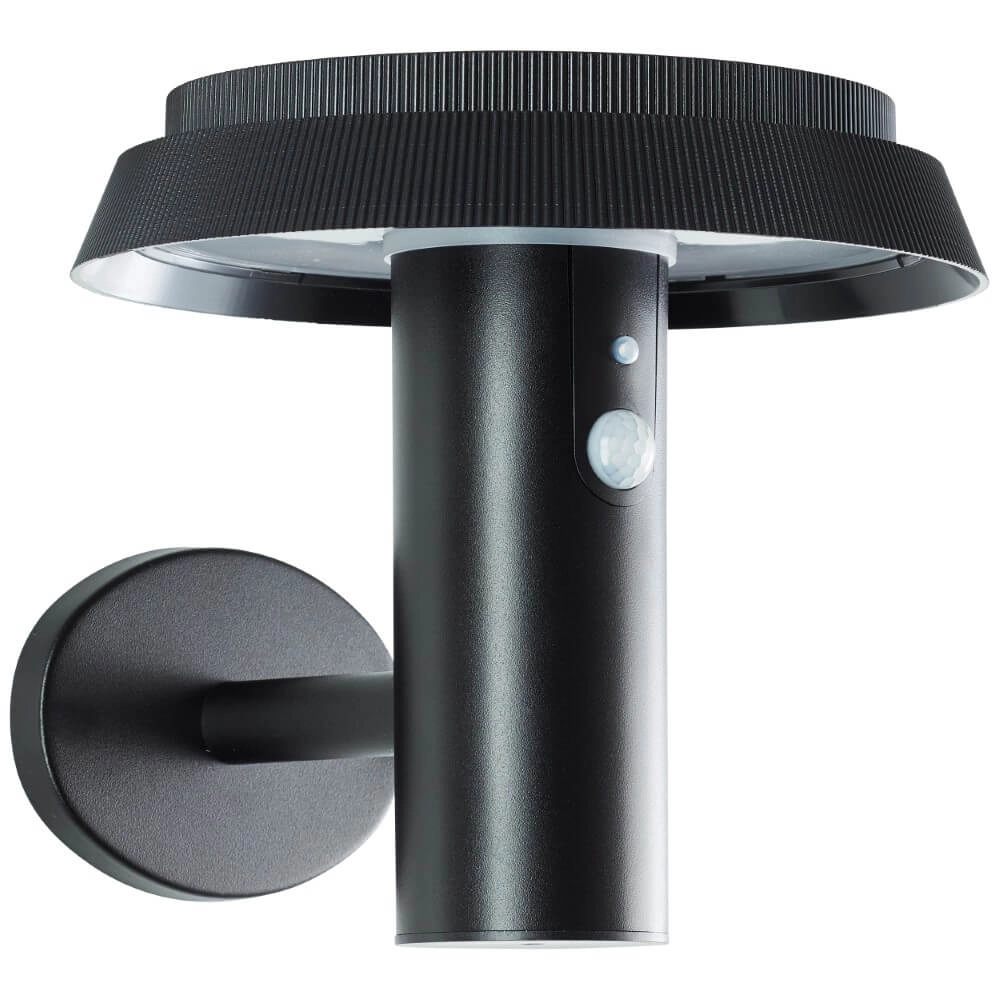 Black wall lamp Alvero with sensor Brilliant 4004353437823