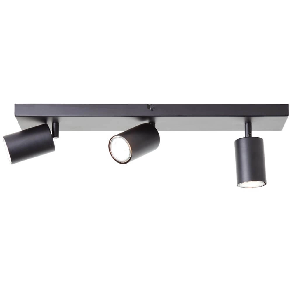 Black ceiling spotlight Jello 3-light Brilliant 4004353409387