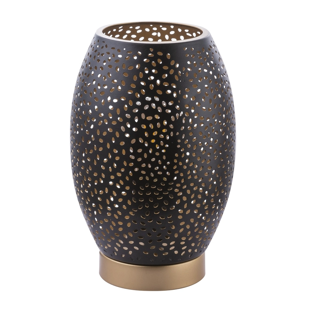 Table lamp Narri black with gold - small holes Globo 9007371372553