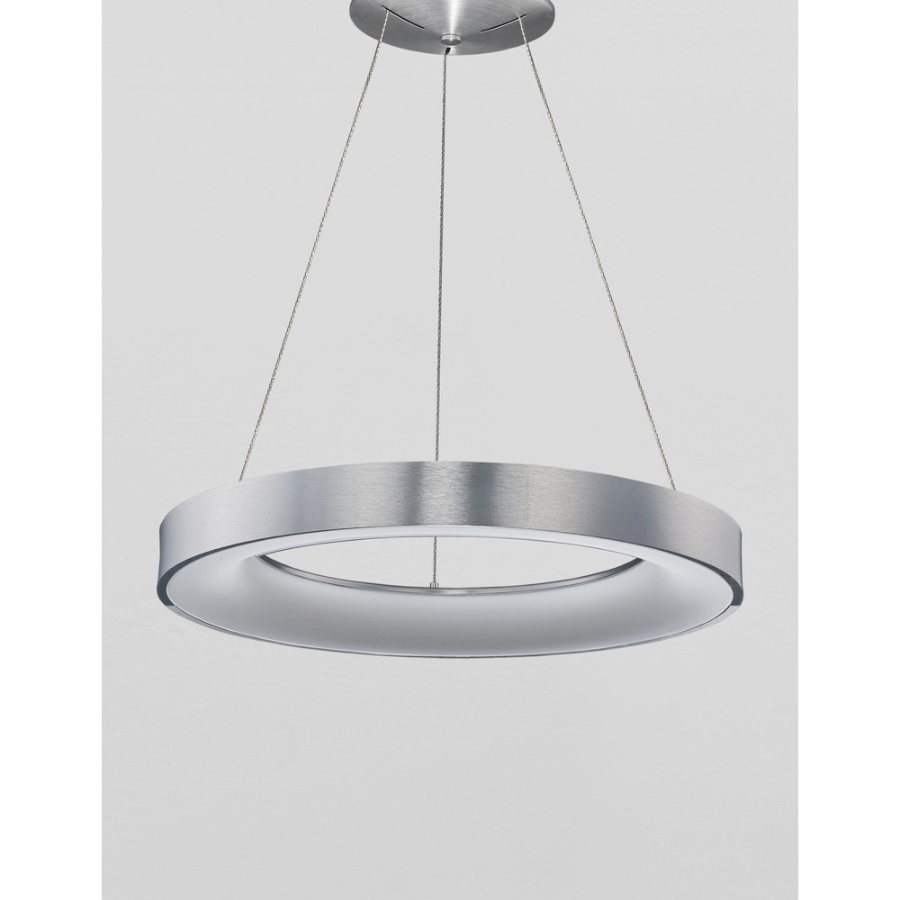 Pendant lamp Rando Thin silver grey Ø 60cm Lyora 5212017420251