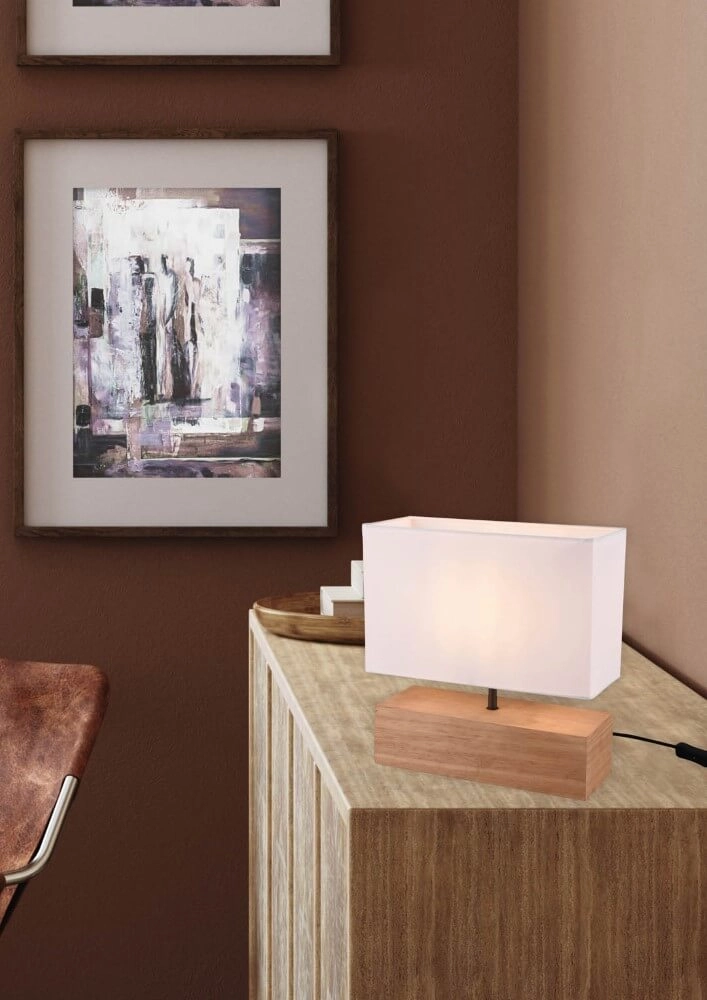Rural table lamp Woody Trio 4017807470819