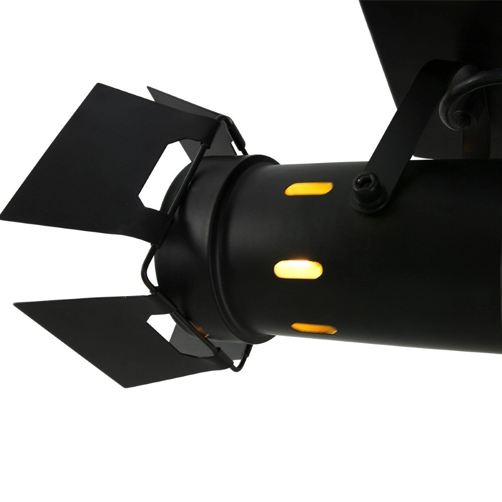 Black surface-mounted spotlight Carre 2-light Steinhauer 8712746128024