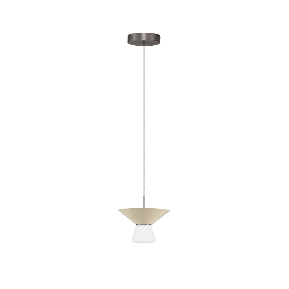 Design pendant lamp Baris white with grey Ø 22cm Lyora 5212017495273