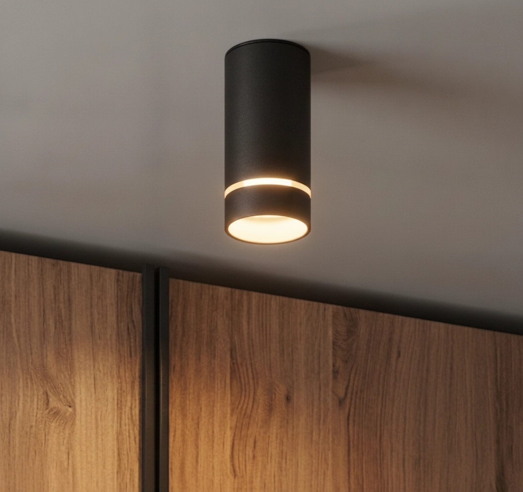 Design ceiling spotlight Esca black