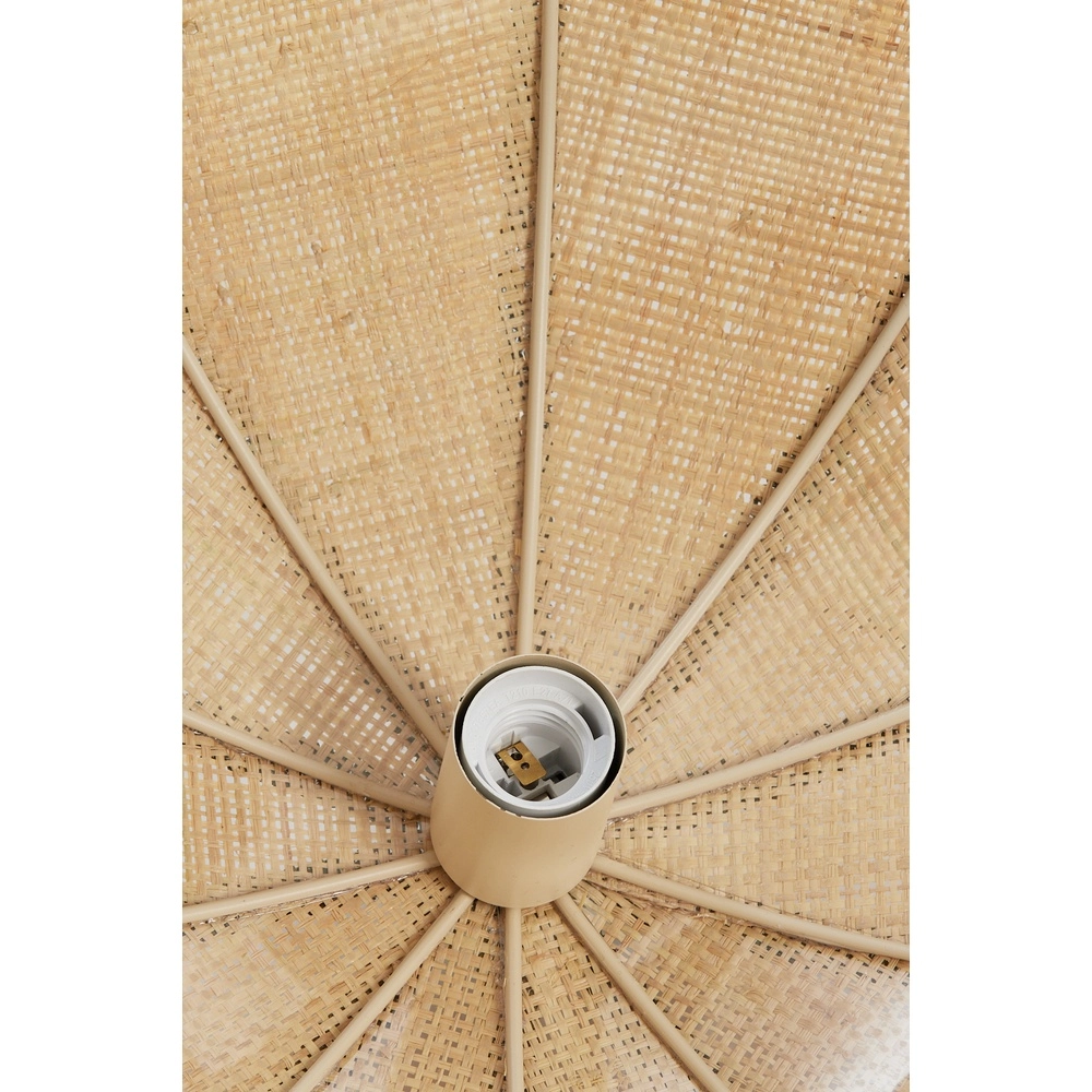 Ø 35cm pendant lamp Sulina raffia with greenery Light & Living 8717807762377