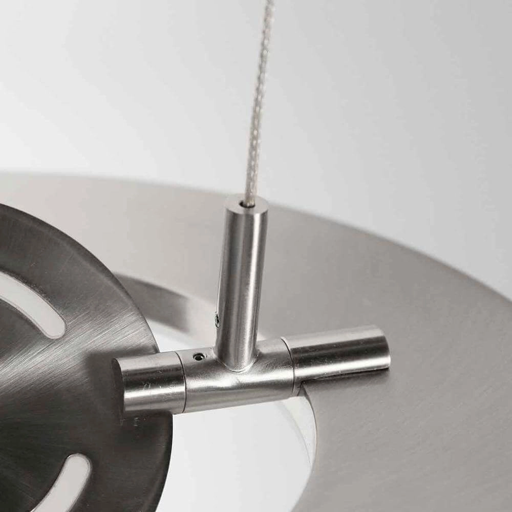 Sleek pendant lamp Soleil Ø 32cm grey Steinhauer 8712746176674