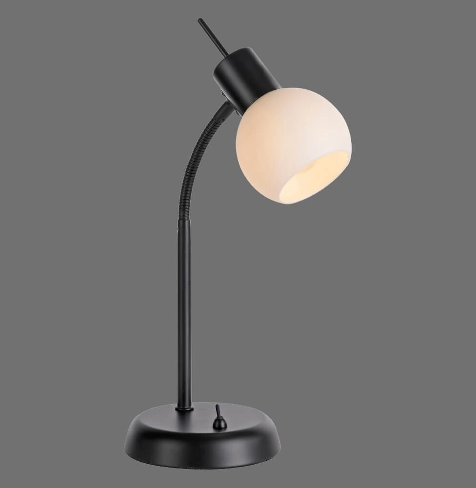 Black table lamp Loki 1-light Just Light 4043689000813