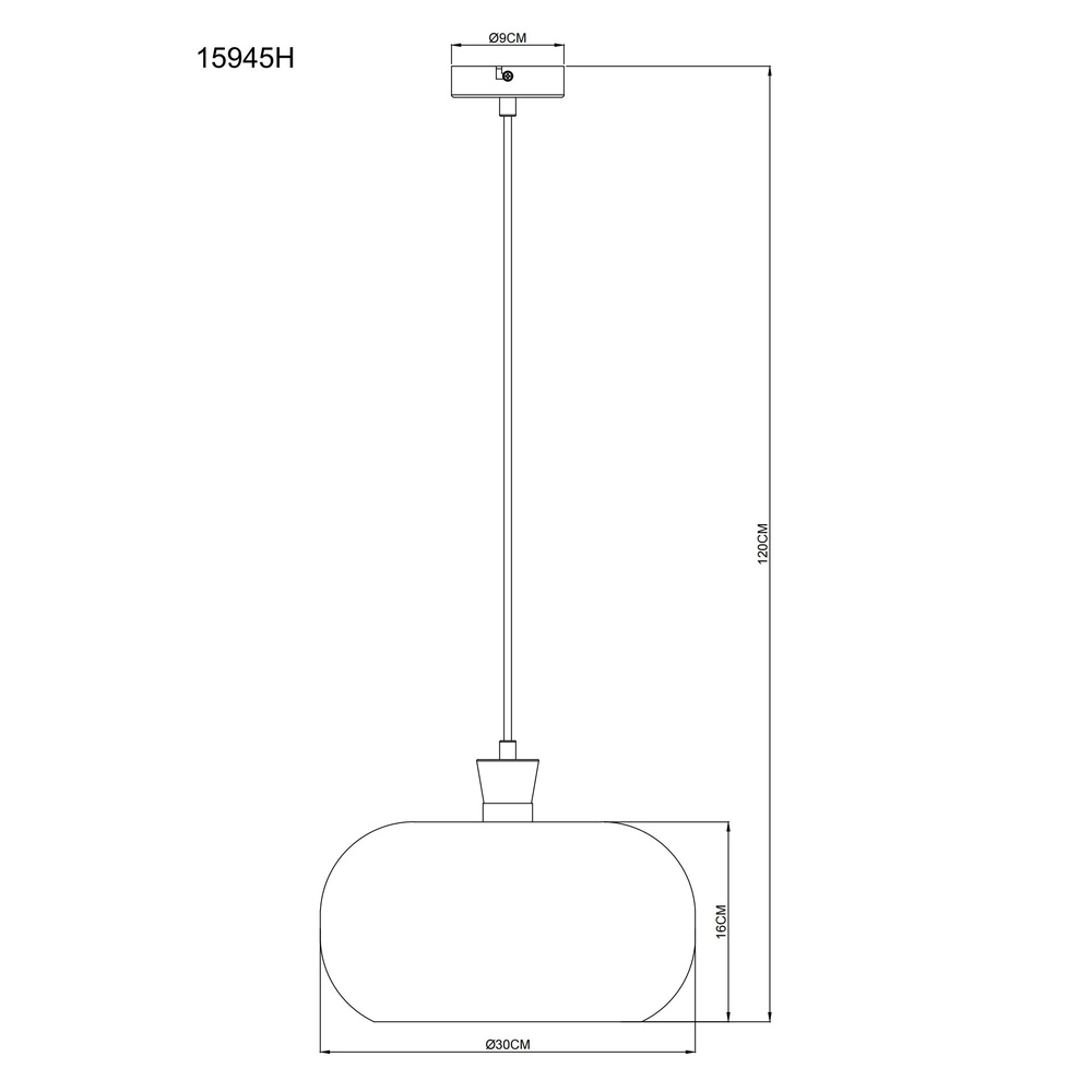 Single pendant lamp Brokana gunmetal Globo 9007371575466