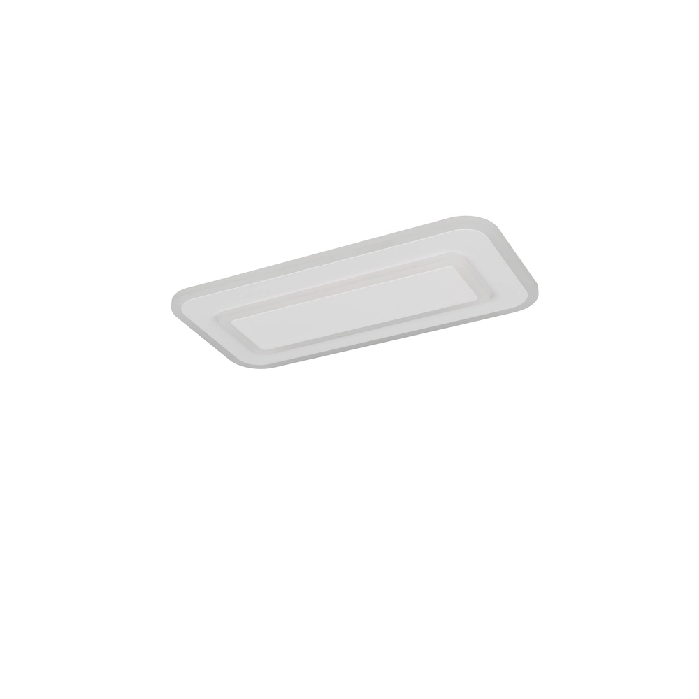 Modern ceiling lamp Riva white 40cm Trio 4017807682939
