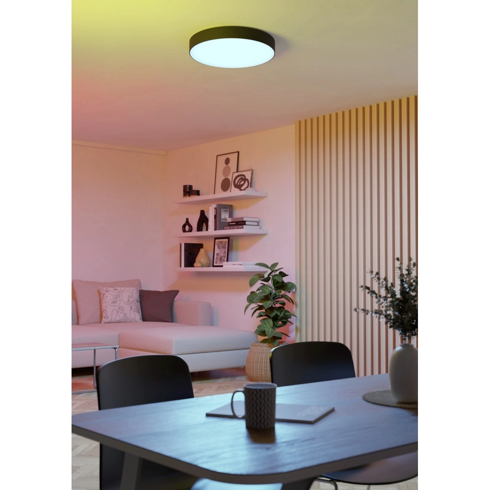Design ceiling lamp Gallizzi-Z smart black Ø 49cm Eglo 9008606358175