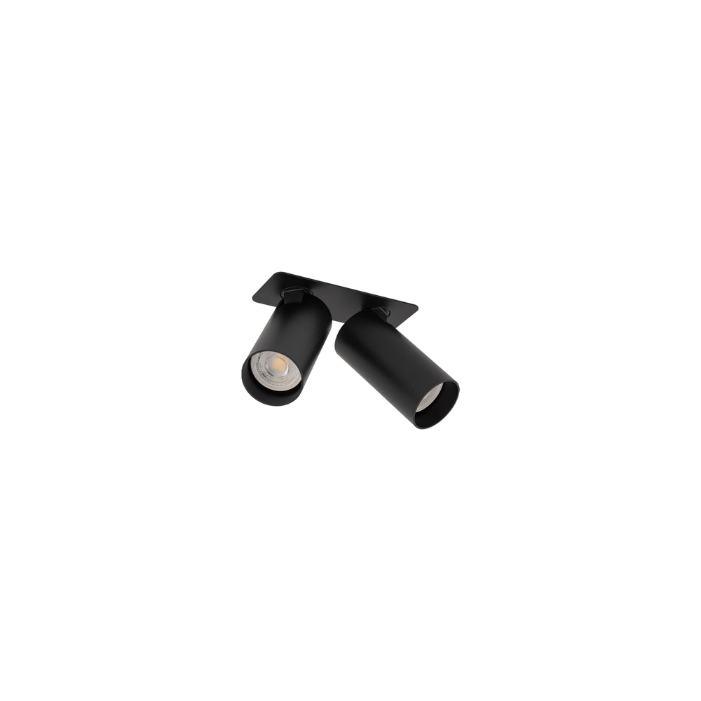 Double recessed spotlight Fourty Orientable - Black Lyora 5903139114424