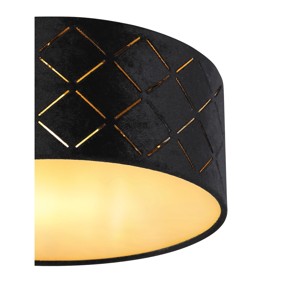 Ceiling lamp Sunna Ø 26cm black Globo 9007371411177