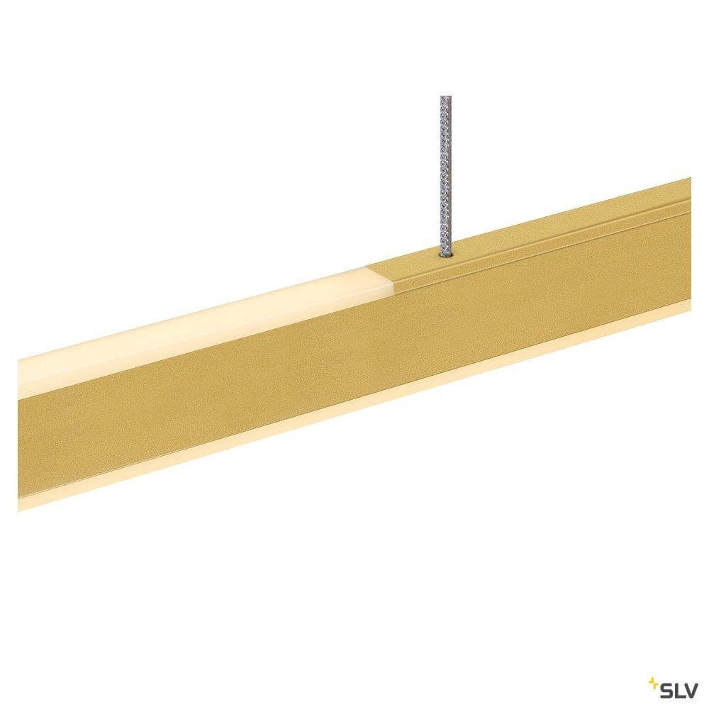 office hanging lamp One Linear 2x15w Led 140cm matt brass SLV 4024163262637