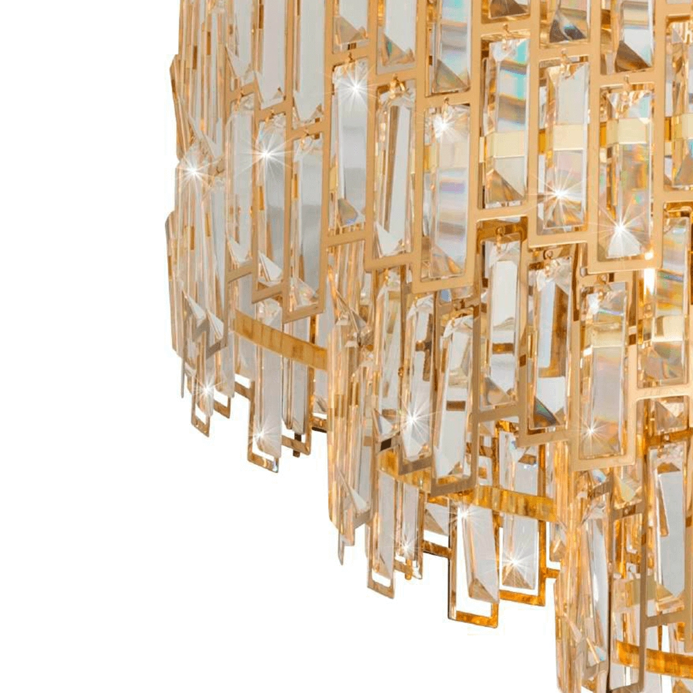 Ø 78cm ceiling chandelier Calmeilles gold Stars of Light 9002759396121