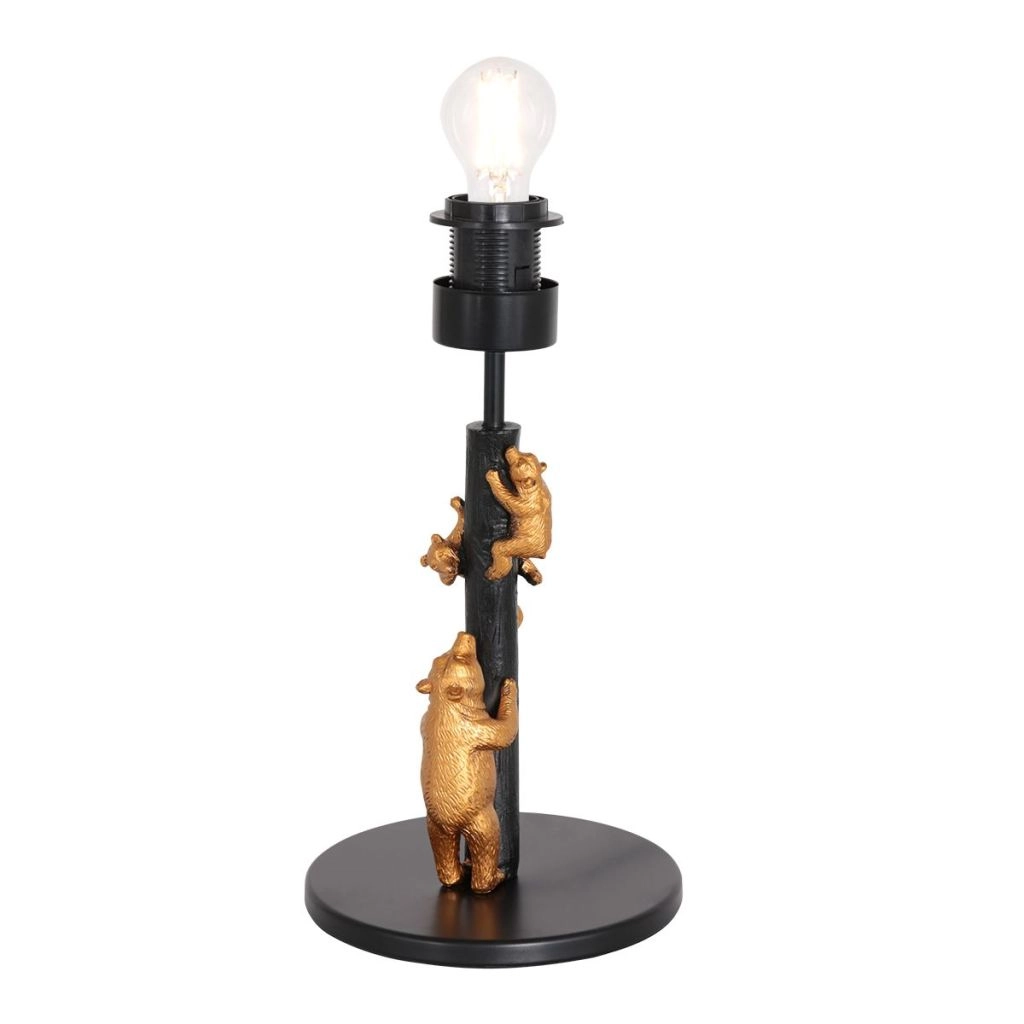 Black table lamp Animaux with cork cap Ø20cm Steinhauer 8712746180572