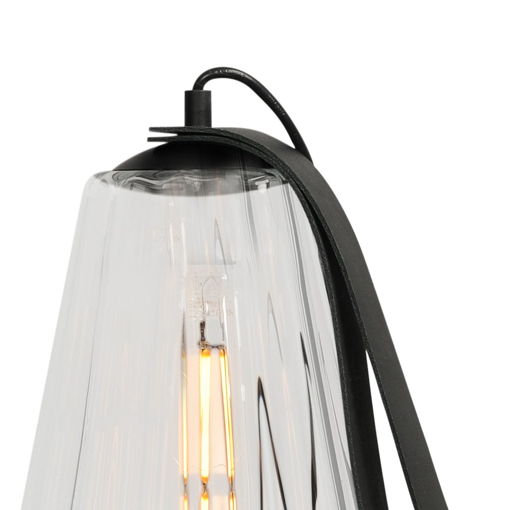 Table lamp black Diamond 80cm with clear glass Masterlight 8718121259215