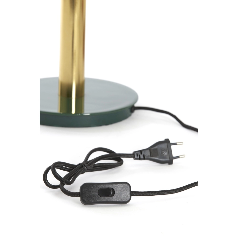 Banker's lamp Ayer dark green with gold Light & Living 8717807742867