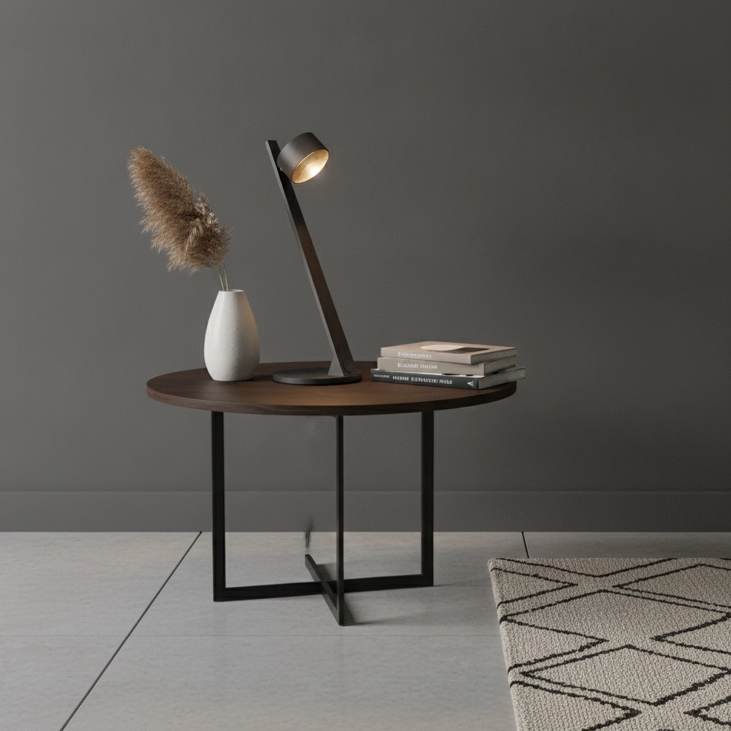 Modern table lamp Omega black