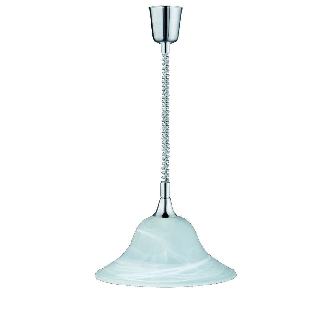 Pendant lamp Series 3407 chrome with mint glass