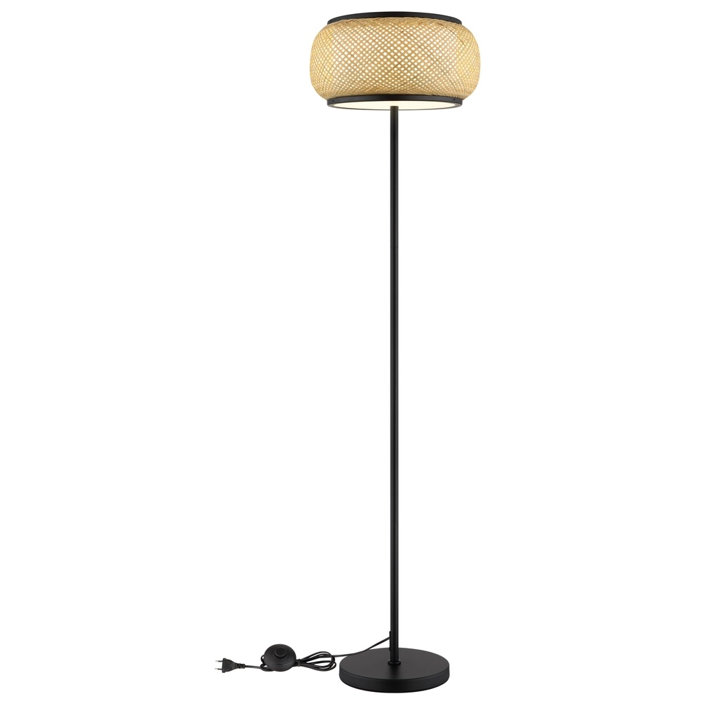 Floor lamp Bambora with bamboo Ø 38cm Globo 9007371569861