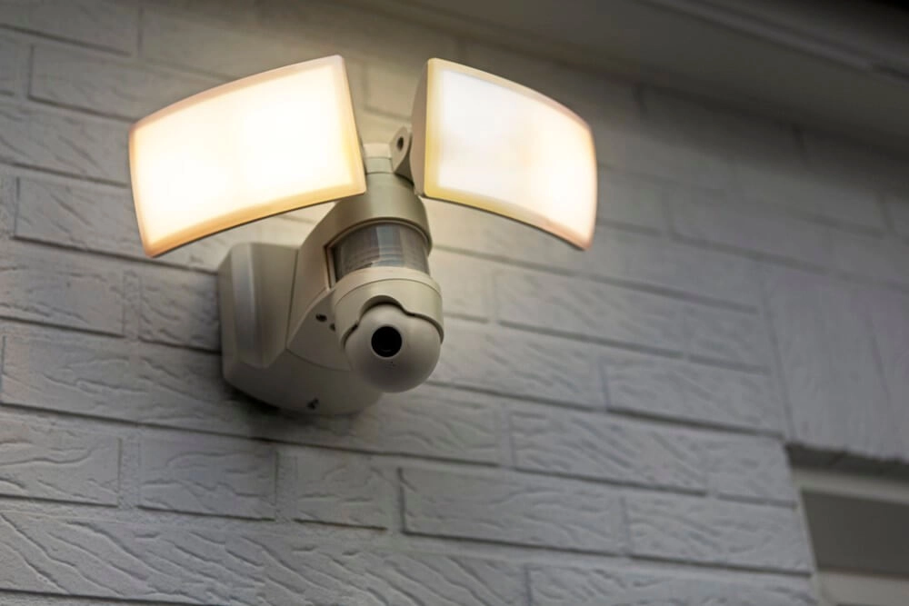 Design wall lamp Libra White with camera Lutec 6939412013985