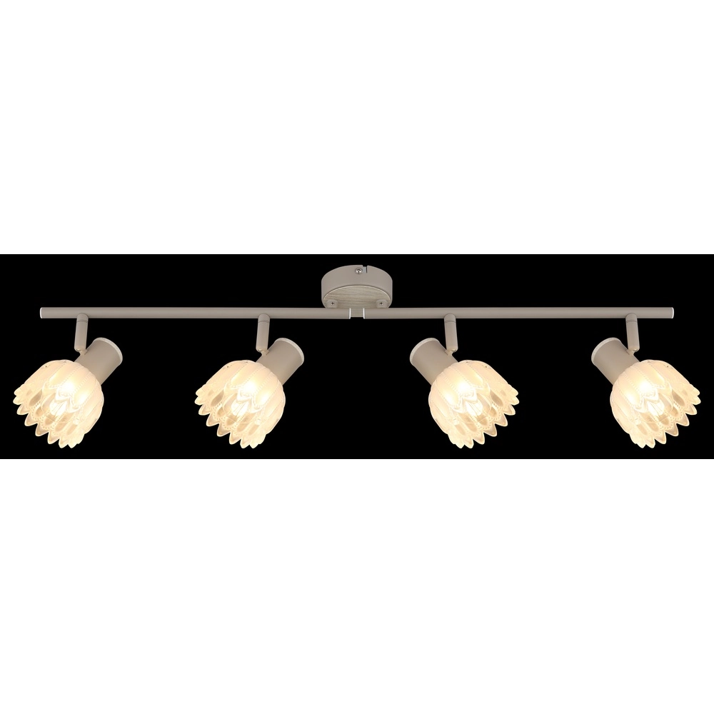 4-light ceiling spotlight Planta sand brown Globo 9007371575930