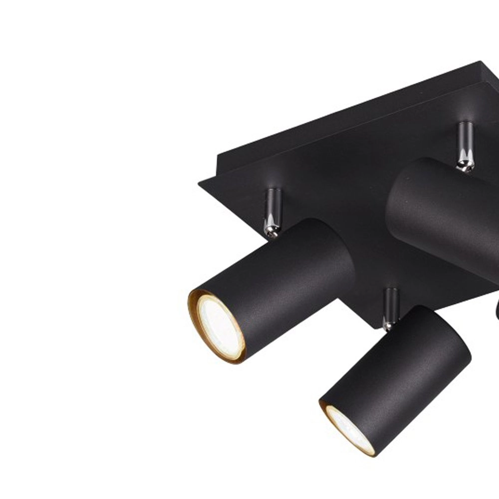 Spotlight Marley 4-light matt black Trio 4017807408676