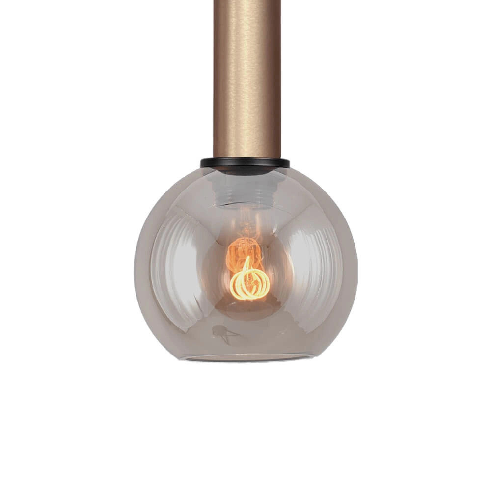 Hanging lamp Ø 15cm Bella 2 Brass gold with gold glass Masterlight 8718121333915