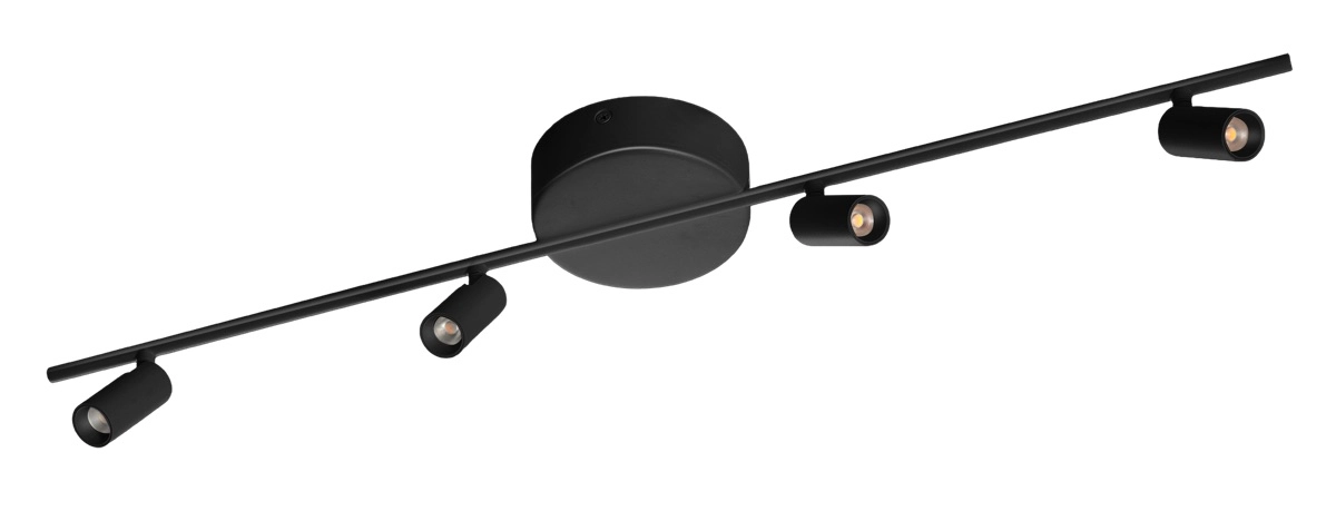 4-light ceiling lamp Minora LED - Black