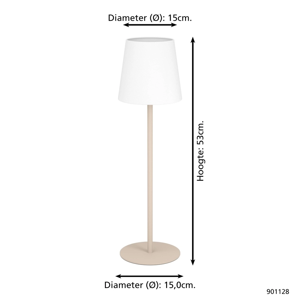 Table lamp Fiorana 53cm - black Eglo 9008606306893