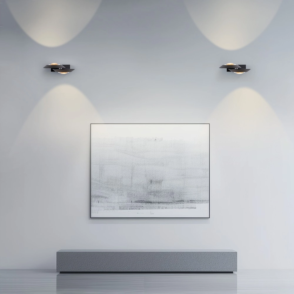 2L led wall light Pure Oculis black pearl Paul Neuhaus 4012248397008